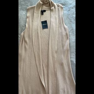 Tan sweater like vest